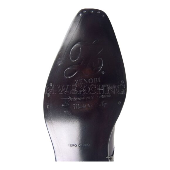 ZENOBI GOODYEAR WELT MOC TOE OXFORDS ITALIAN MENS DRESS SHOES NEW - Picture 5 of 11